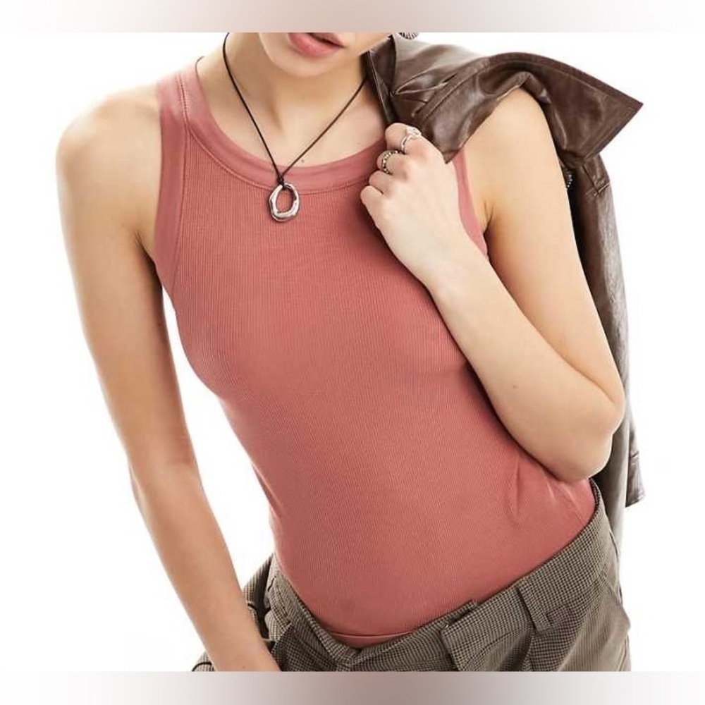 AllSaints Rina Tank in Rose Pink Size 8